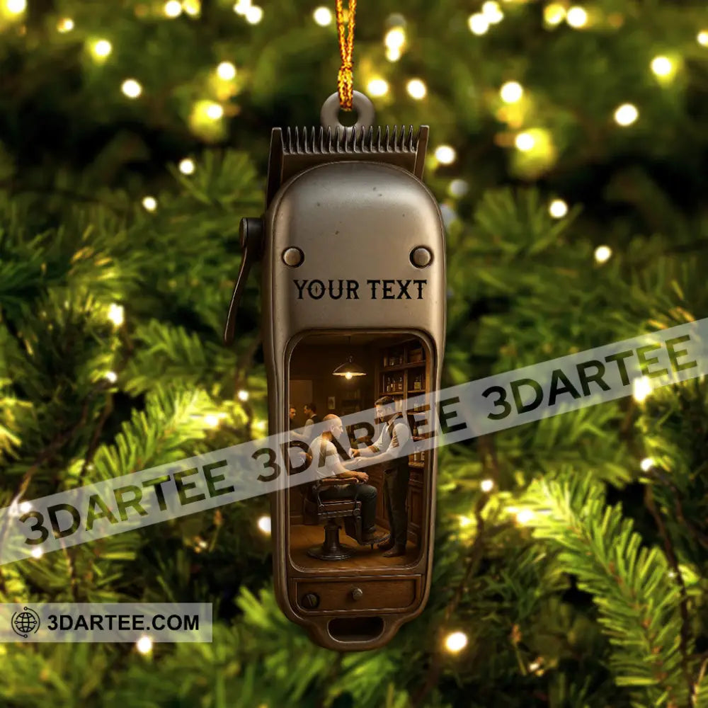 Barber Shop Home Decor Christmas Ornament Personalized Ornament Ornament