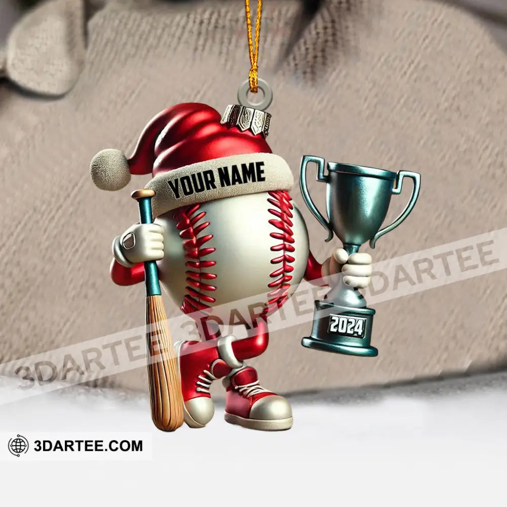Baseball Champion Christmas Ornament Personalized Ornament Ornament