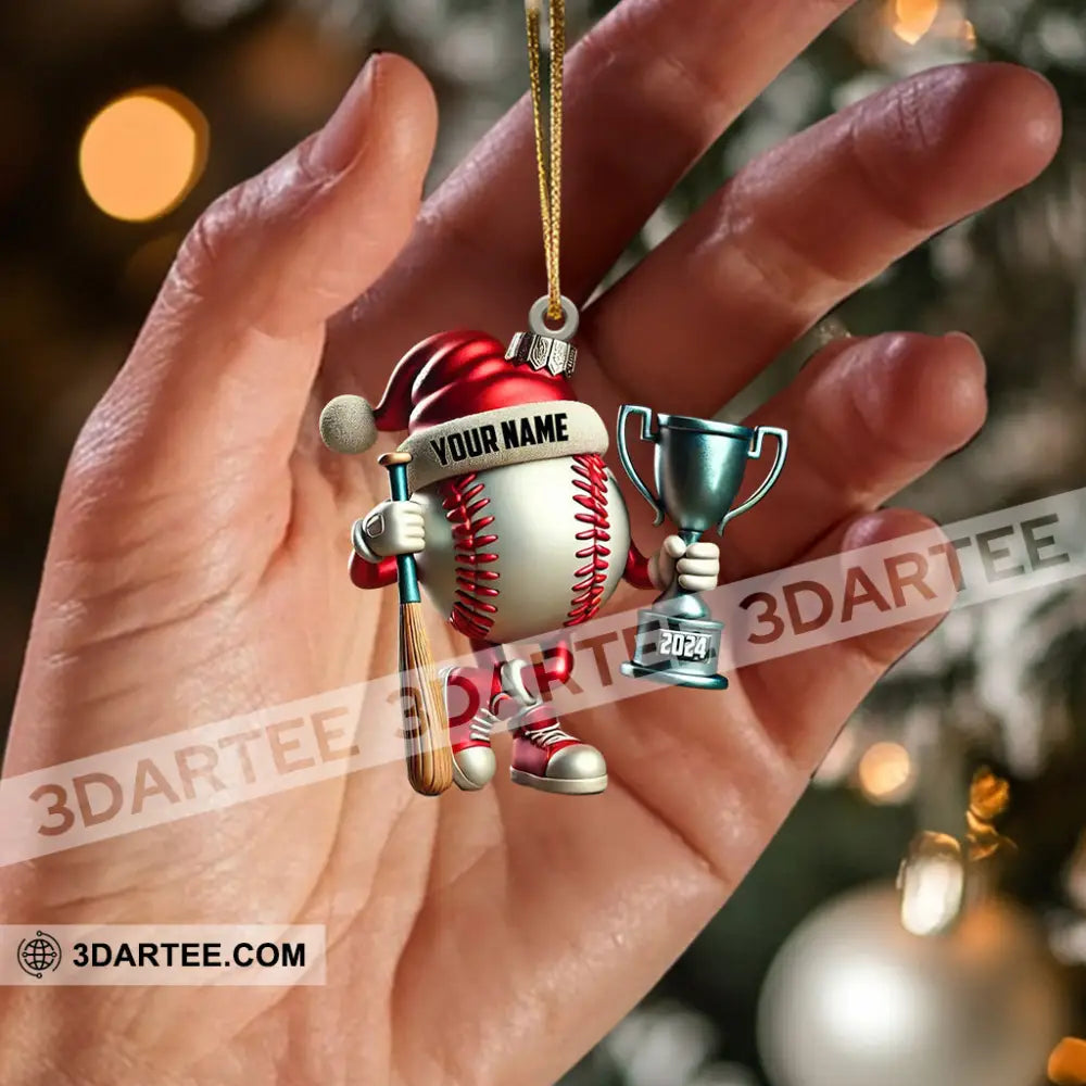 Baseball Champion Christmas Ornament Personalized Ornament Ornament