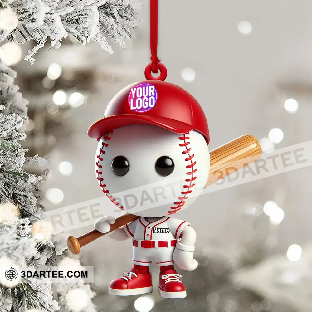Baseball Christmas Ornament Personalized Ornament Ornament