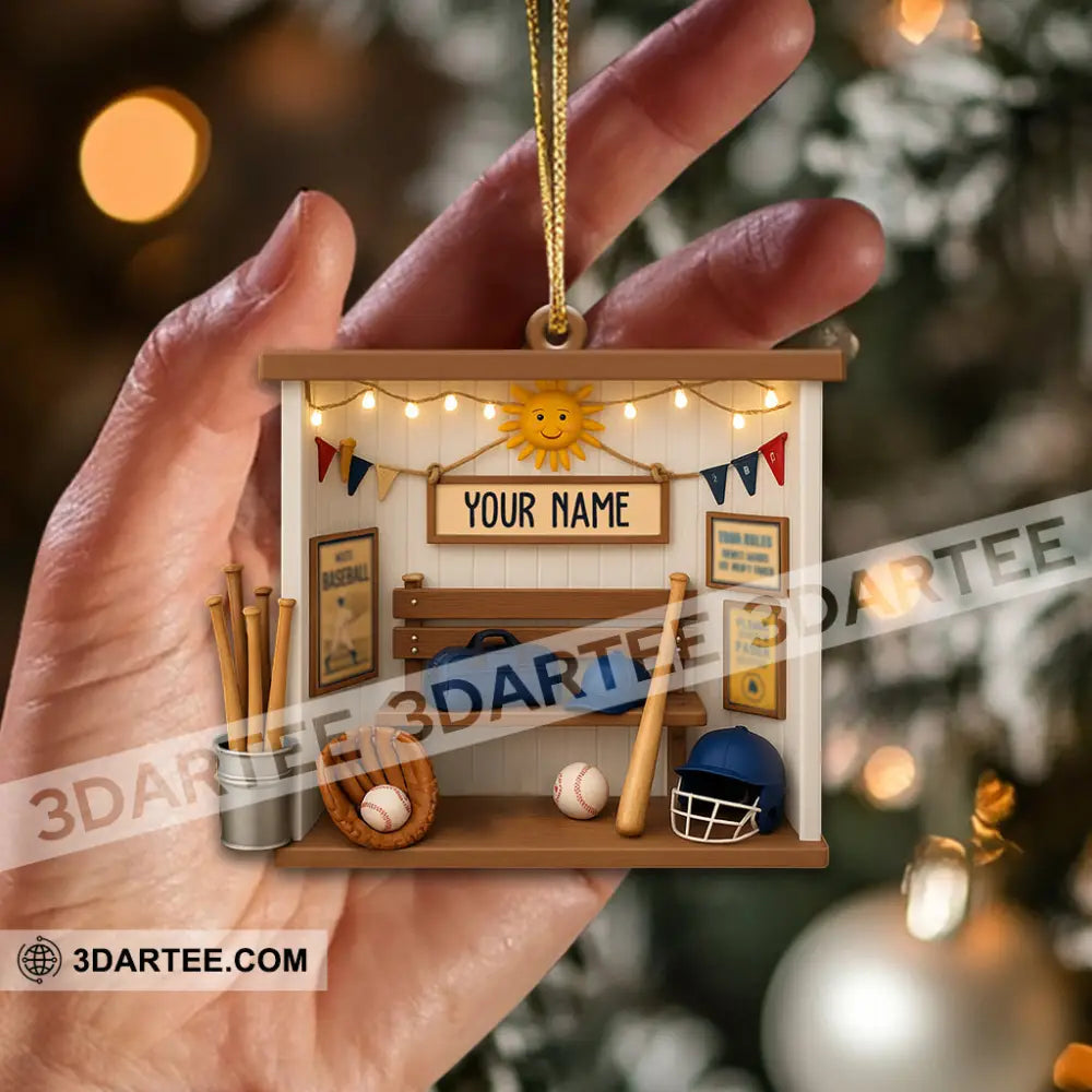 Baseball Home Decor Christmas Ornament Personalized Ornament Ornament