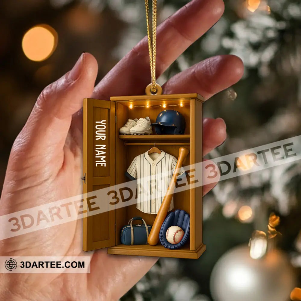 Baseball Home Decor Christmas Ornament Personalized Ornament Ornament