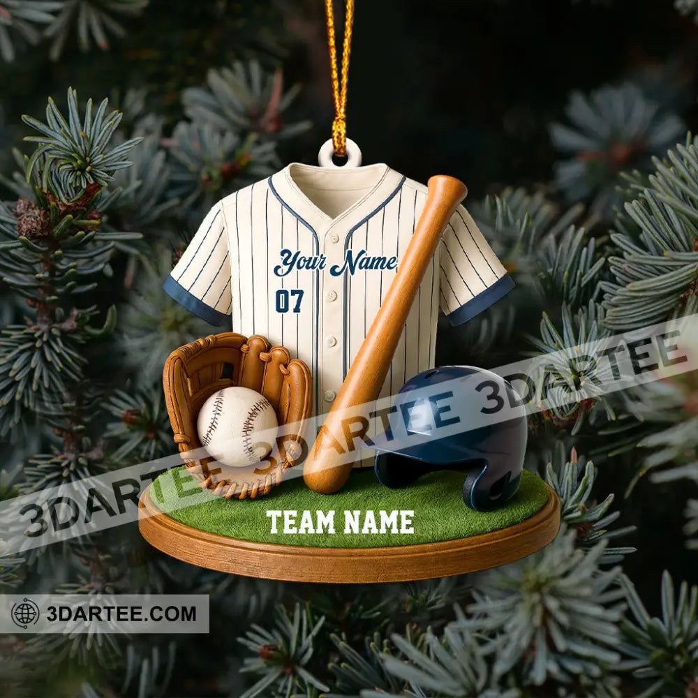 Baseball Home Decor Christmas Ornament Personalized Ornament Ornament