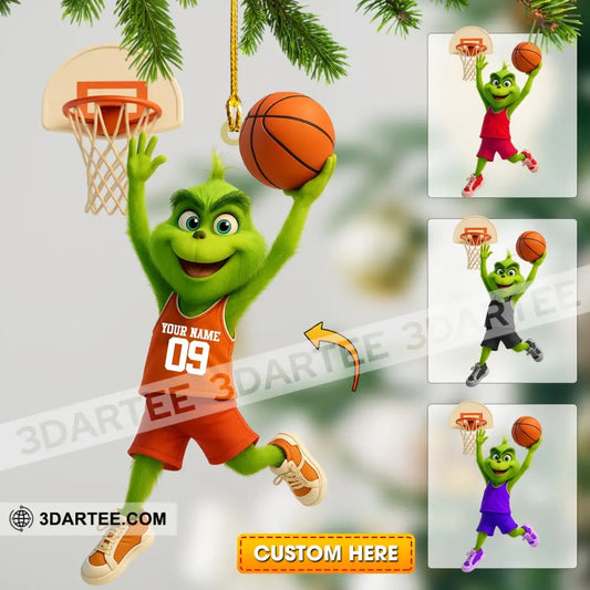 Basketball Christmas Home Decor Christmas Ornament Personalized Ornament 3.54’’ / 1 Ornament Ornament