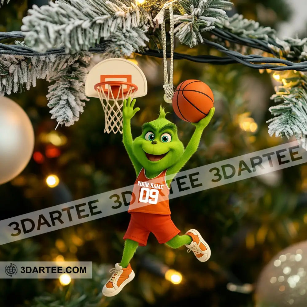 Basketball Christmas Home Decor Christmas Ornament Personalized Ornament Ornament