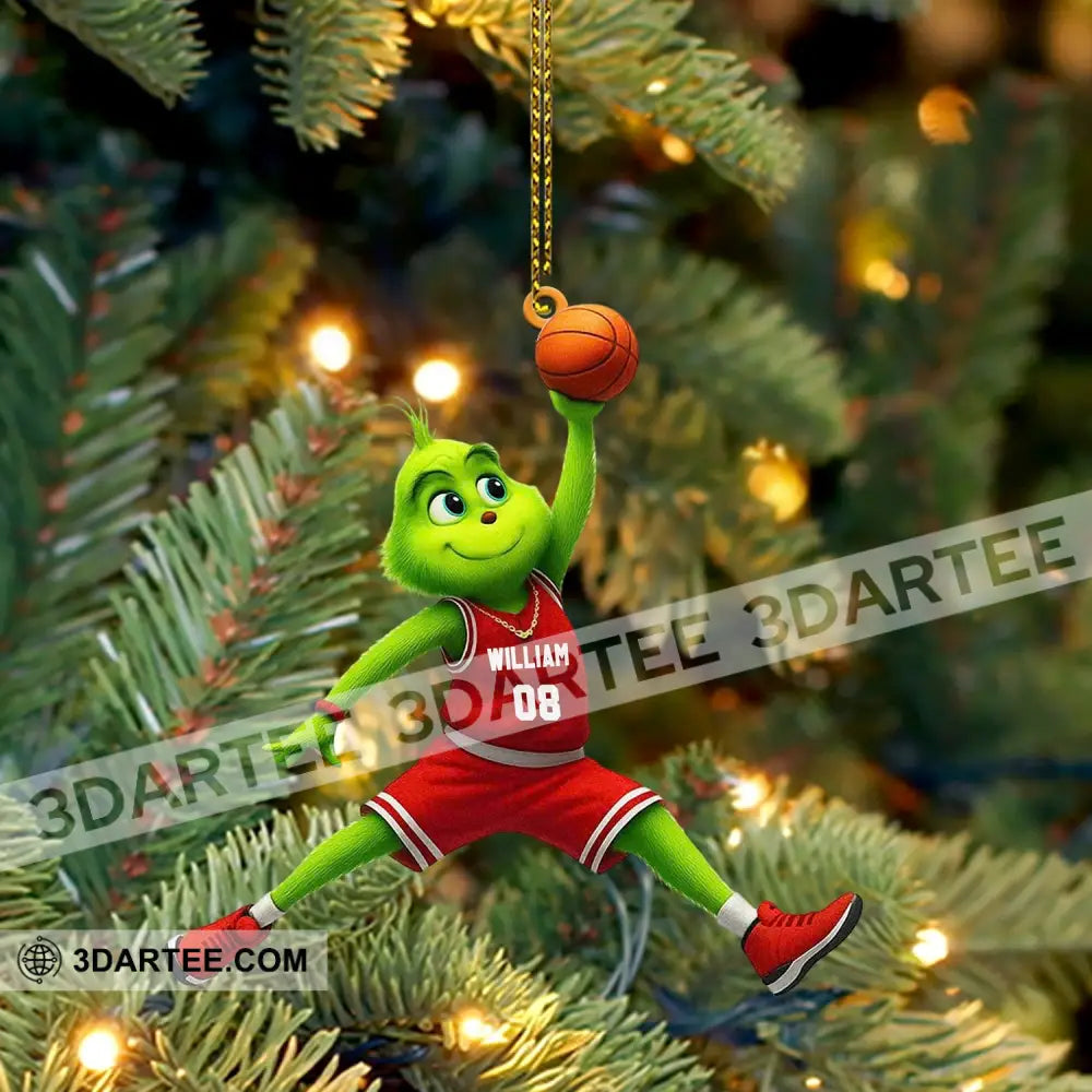 Basketball Home Decor Christmas Ornament Personalized Ornament Ornament