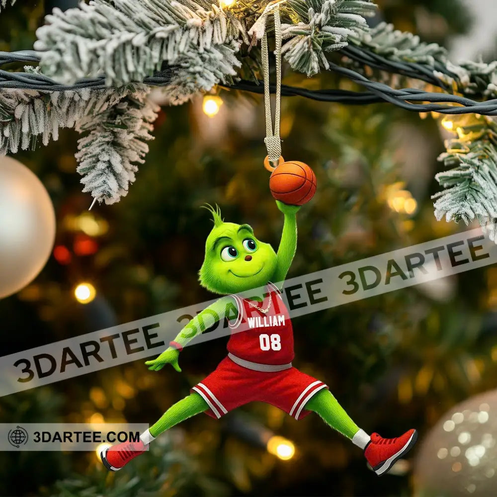Basketball Home Decor Christmas Ornament Personalized Ornament Ornament