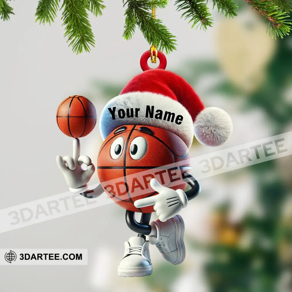 Basketball Playing Christmas Ornament Personalized Ornament Ornament