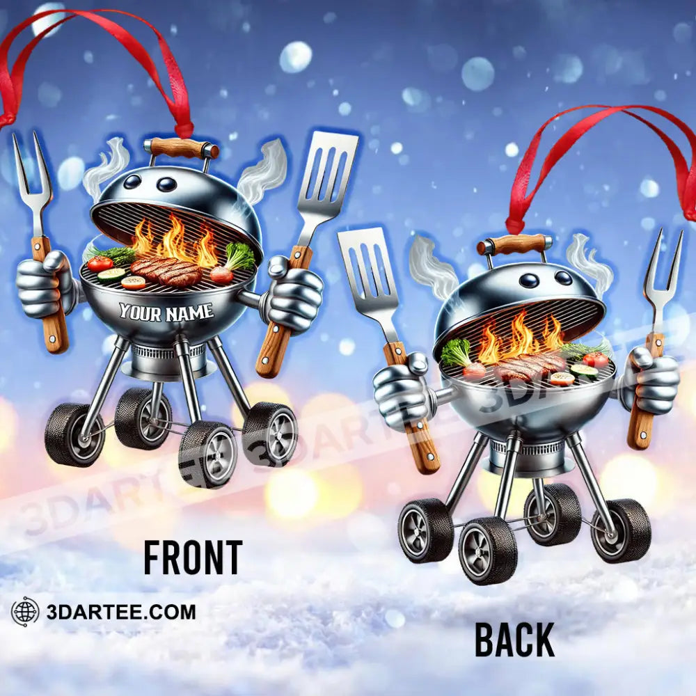 BBQ Grill Christmas Ornament Personalized Ornament Ornament