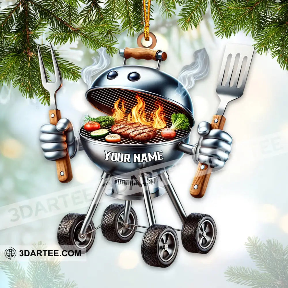 BBQ Grill Christmas Ornament Personalized Ornament Ornament