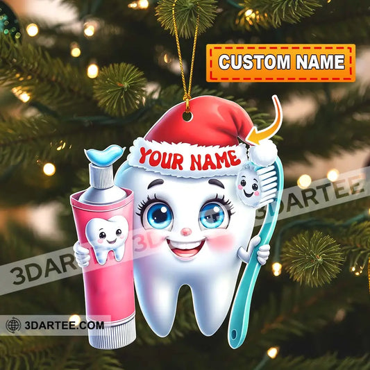 Beautiful Teeth Home Decor Christmas Ornament Personalized Ornament 3.54’’ / 1 Ornament Ornament