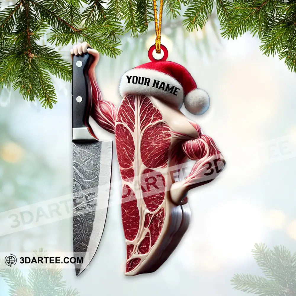 Beef Christmas Ornament Personalized Ornament Ornament