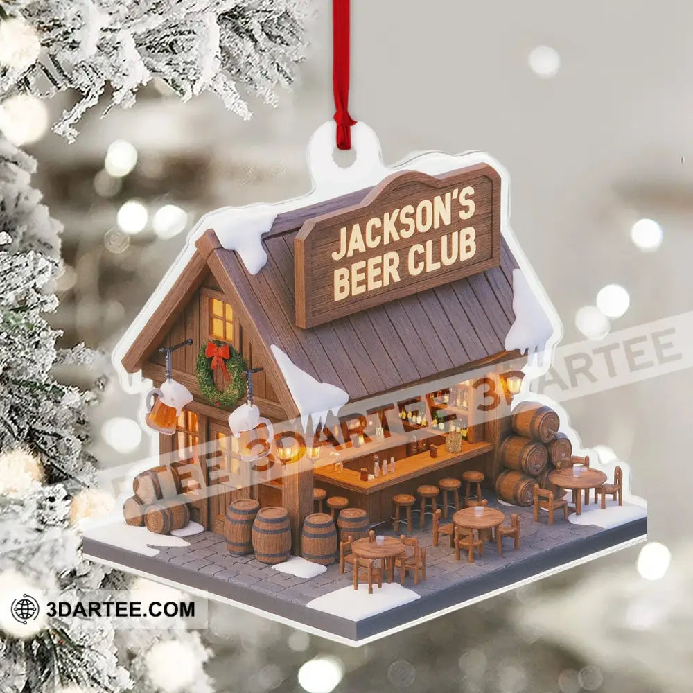 Beer Club Home Decor Christmas Ornament Personalized Ornament Ornament