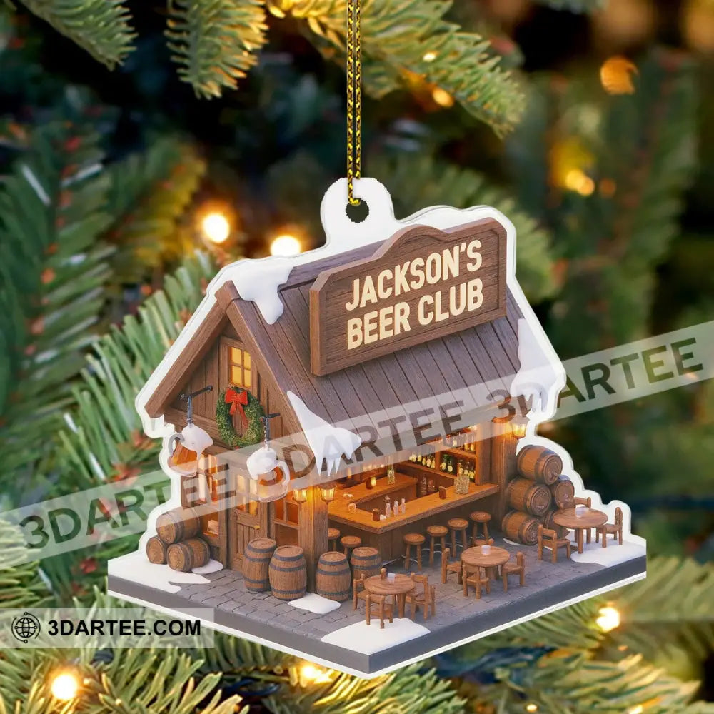 Beer Club Home Decor Christmas Ornament Personalized Ornament Ornament