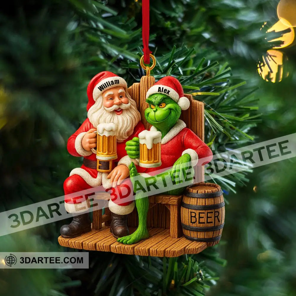 Beer Friends Home Decor Christmas Ornament Personalized Ornament Ornament