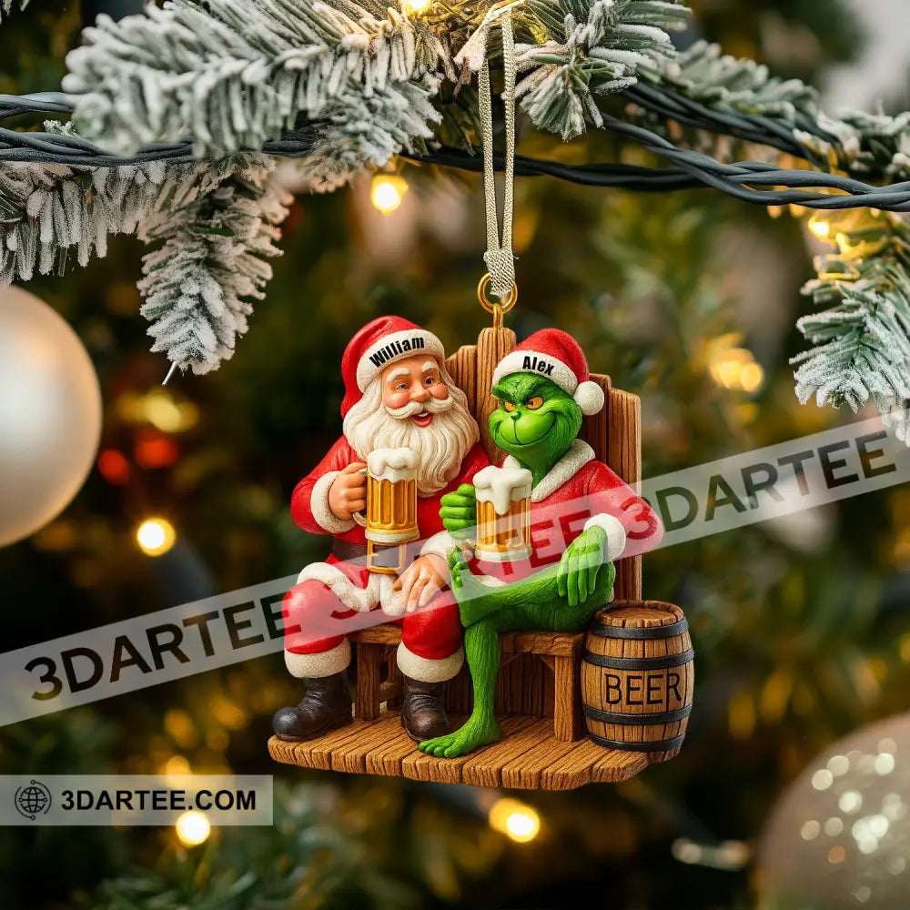 Beer Friends Home Decor Christmas Ornament Personalized Ornament Ornament
