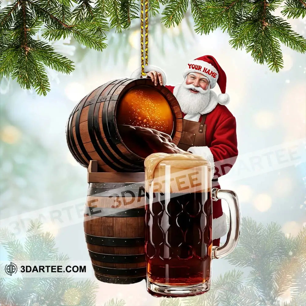 Beer Home Decor Christmas Ornament Personalized Ornament Ornament
