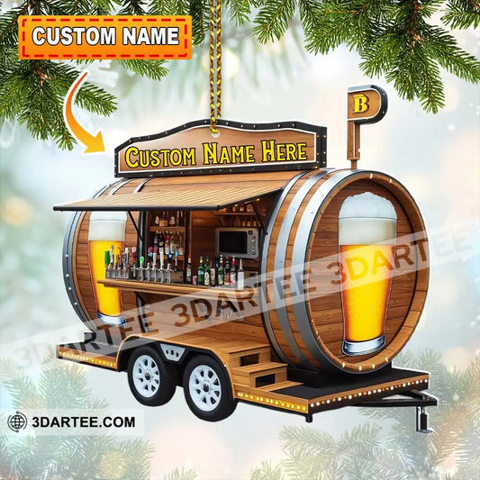 Beer Home Decor Christmas Ornament Personalized Ornament 3.54’’ / 1 Ornament Ornament