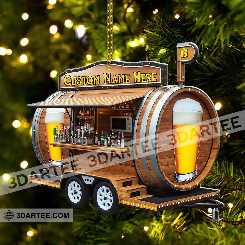 Beer Home Decor Christmas Ornament Personalized Ornament Ornament