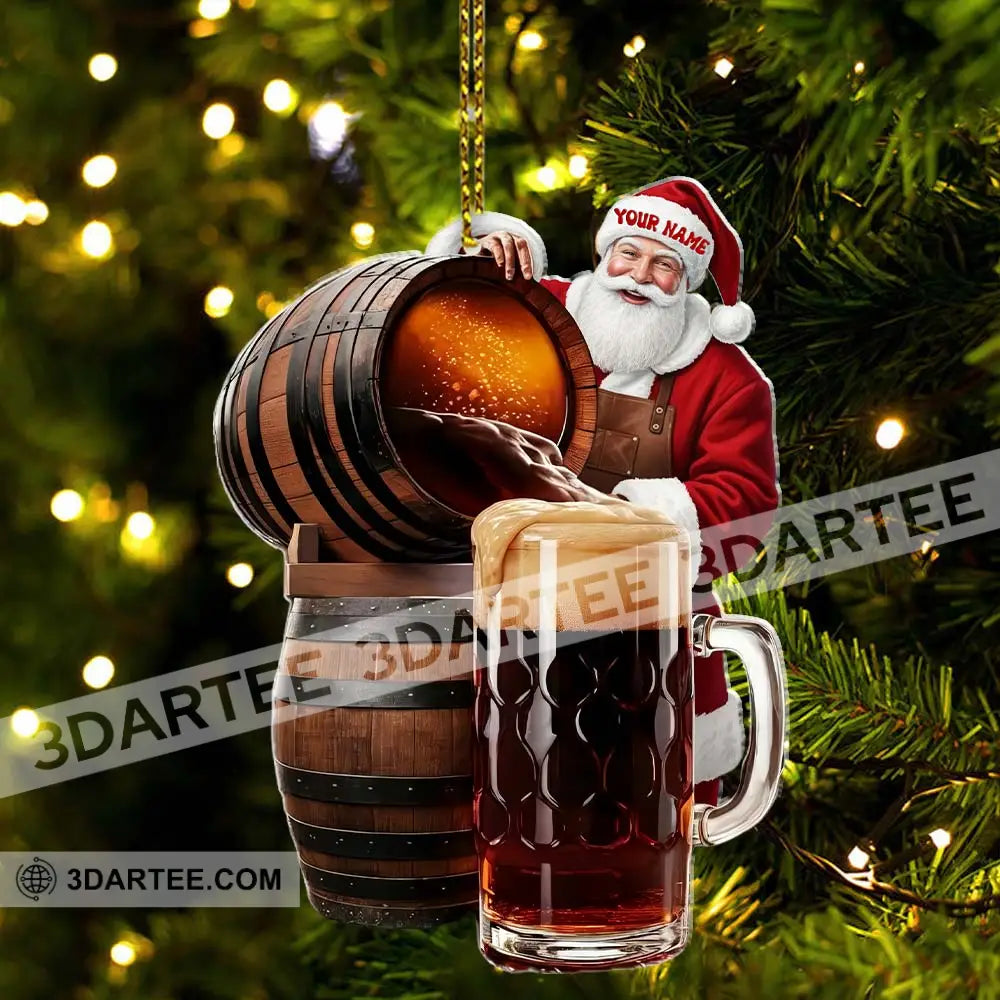 Beer Home Decor Christmas Ornament Personalized Ornament Ornament