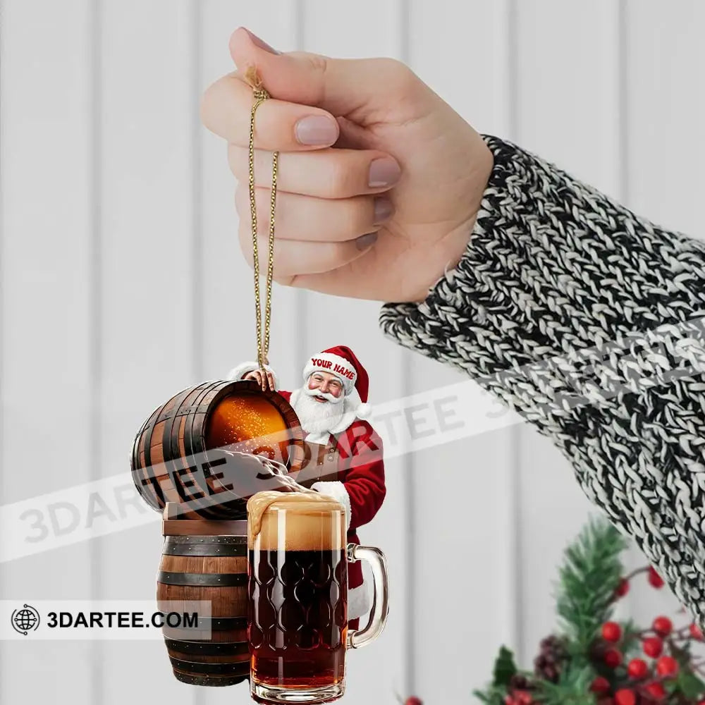 Beer Home Decor Christmas Ornament Personalized Ornament Ornament