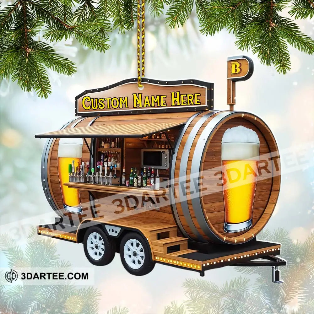 Beer Home Decor Christmas Ornament Personalized Ornament Ornament