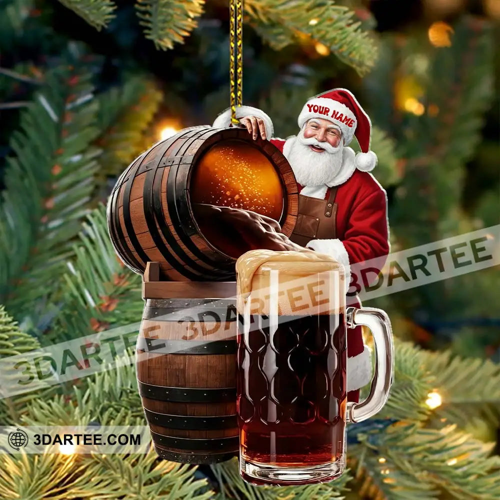 Beer Home Decor Christmas Ornament Personalized Ornament Ornament