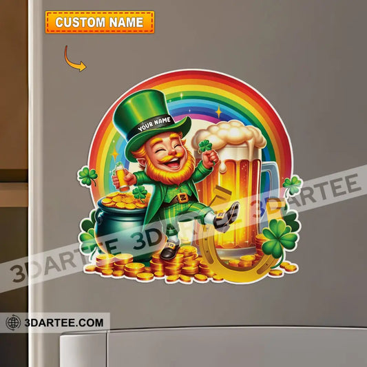 Beer Man St.patrick’s Day Fridge Magnet - Personalized