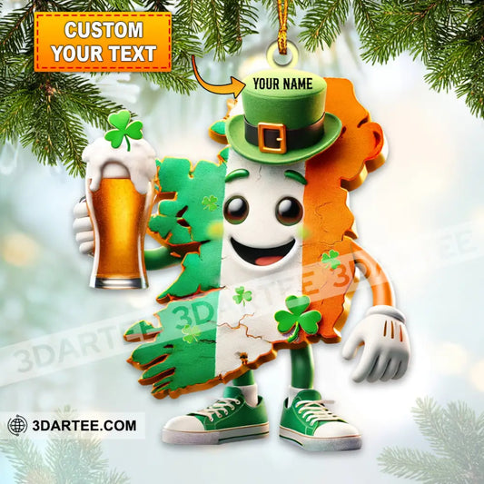 Beer Party ST.Patrick’s Day Home Decor Christmas Ornament Personalized Ornament 3.54’’ / 1 Ornament Ornament