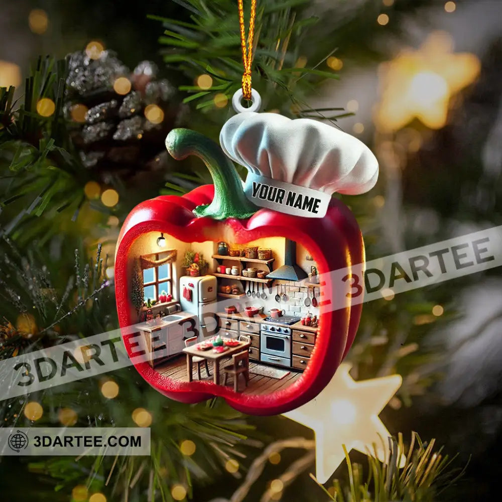 Bell Pepper Christmas Ornament Personalized Ornament Ornament