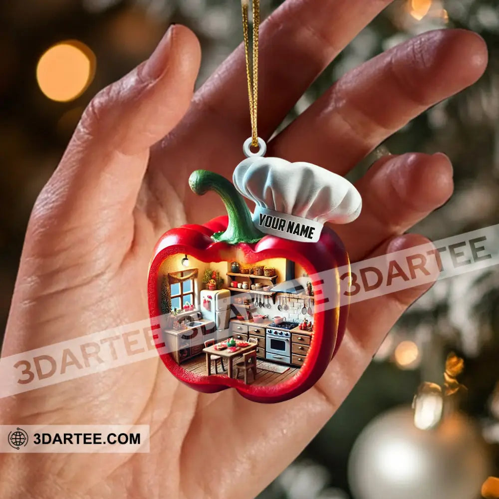 Bell Pepper Christmas Ornament Personalized Ornament Ornament