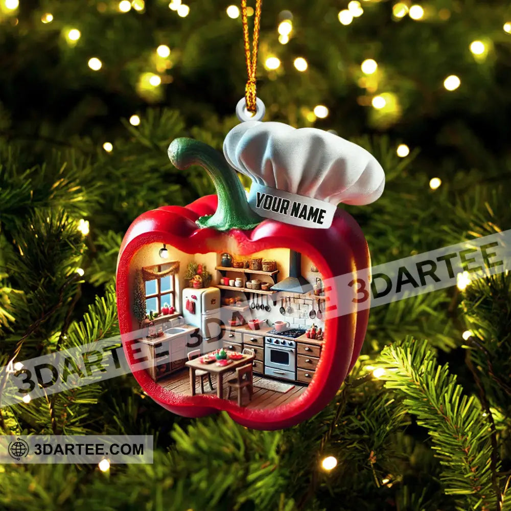 Bell Pepper Christmas Ornament Personalized Ornament Ornament