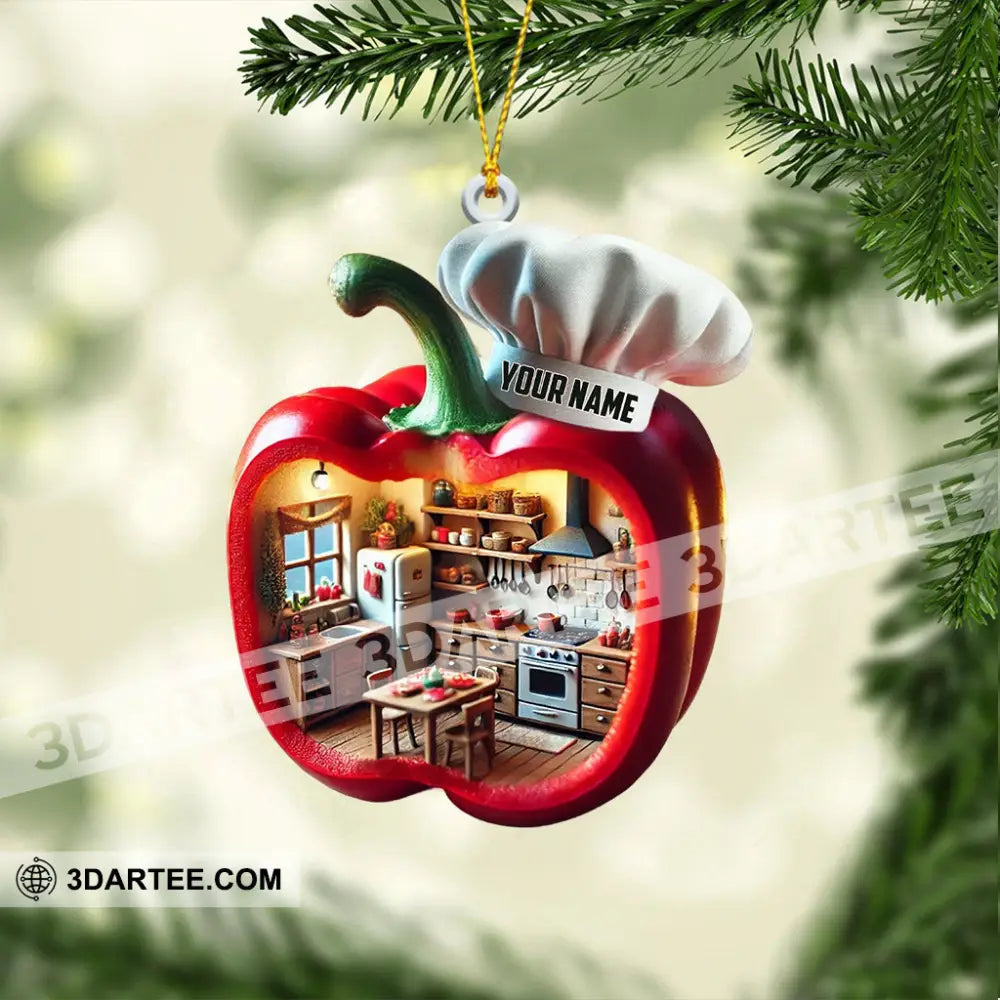 Bell Pepper Christmas Ornament Personalized Ornament Ornament