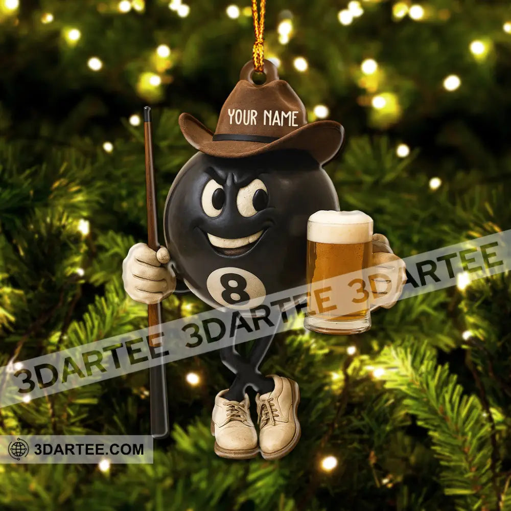 Billboard No.8 Ball Christmas Home Decor Christmas Ornament Personalized Ornament Ornament