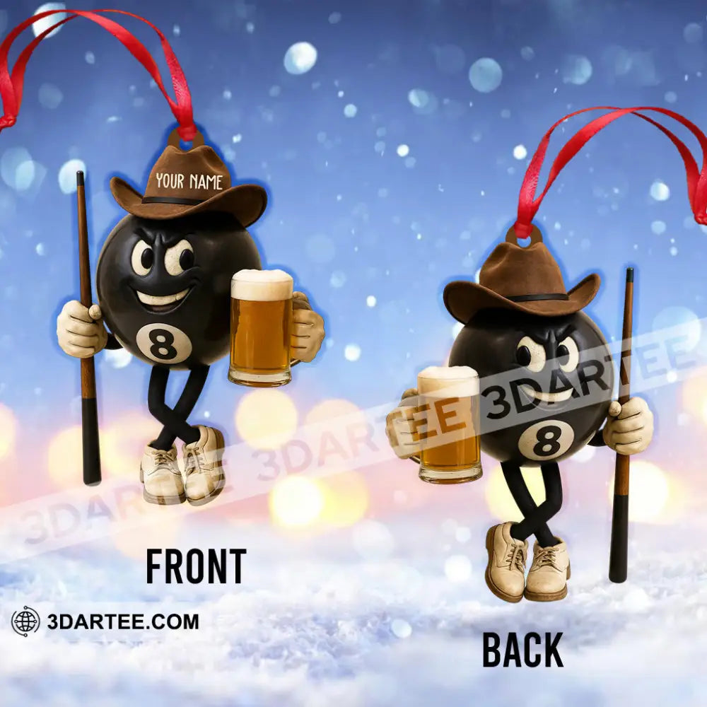 Billboard No.8 Ball Christmas Home Decor Christmas Ornament Personalized Ornament Ornament