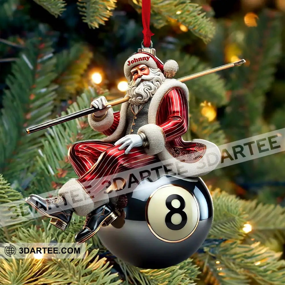 Billiard Christmas Ornament Personalized Ornament Ornament