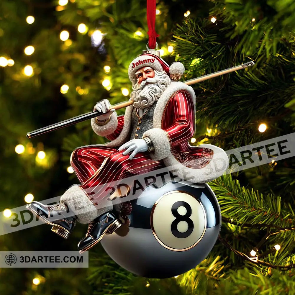 Billiard Christmas Ornament Personalized Ornament Ornament
