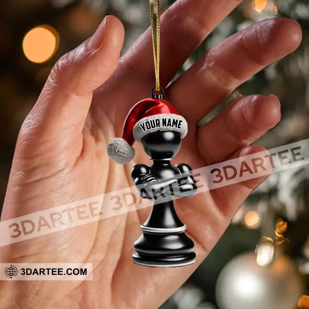Black And White Chess Christmas Ornament Personalized Ornament Ornament