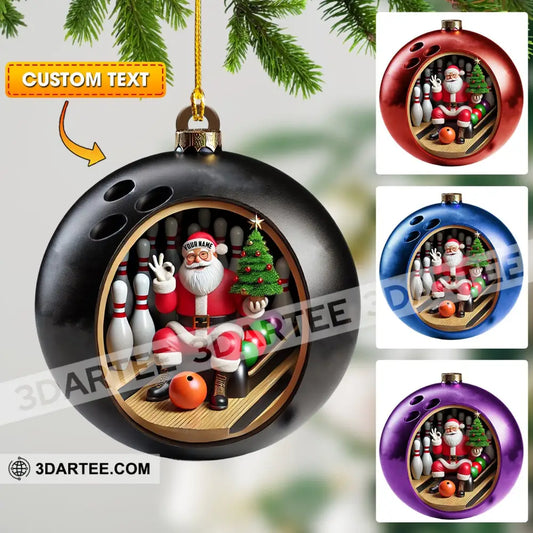 Bowling Ball Christmas Home Decor Christmas Ornament Personalized Ornament Ornament