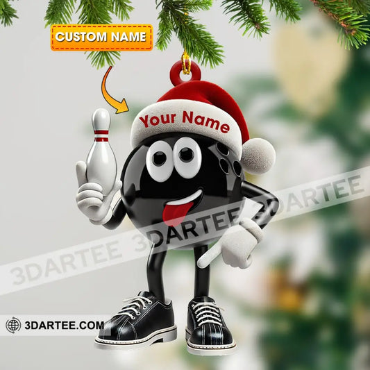 Bowling Ball Christmas Ornament Personalized Ornament 3.54’’ / 1 Ornament Ornament
