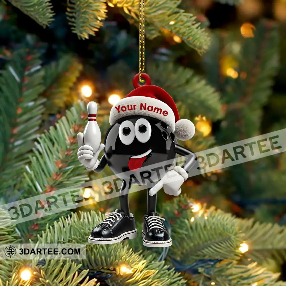 Bowling Ball Christmas Ornament Personalized Ornament Ornament