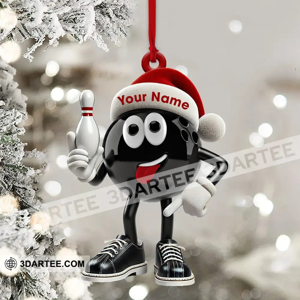 Bowling Ball Christmas Ornament Personalized Ornament Ornament