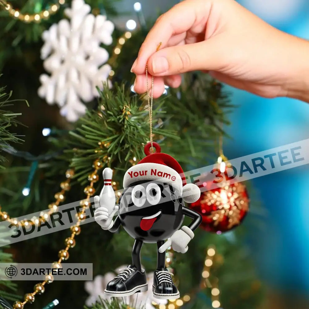 Bowling Ball Christmas Ornament Personalized Ornament Ornament