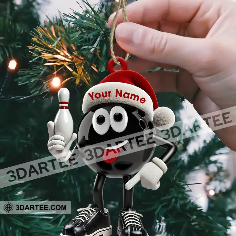 Bowling Ball Christmas Ornament Personalized Ornament Ornament