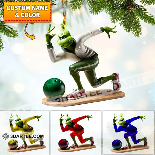 Bowling ELF Home Decor Christmas Ornament Personalized Ornament 3.54’’ / 1 Ornament Ornament