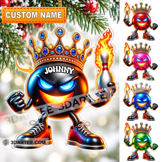 Bowling Home Decor Christmas Ornament Personalized Ornament - 3.54’’ / 1 Ornament - Ornament