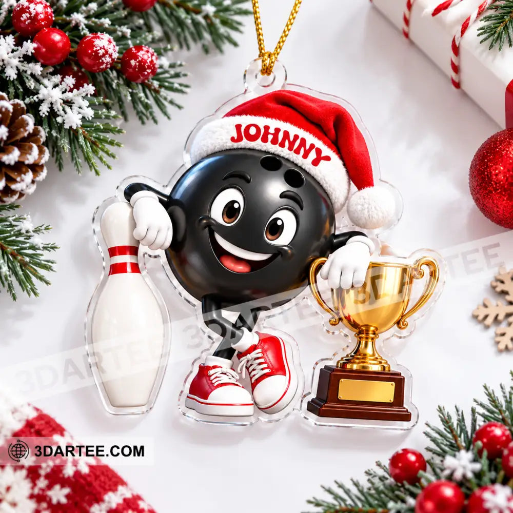 Bowling Home Decor Christmas Ornament Personalized Ornament - Ornament