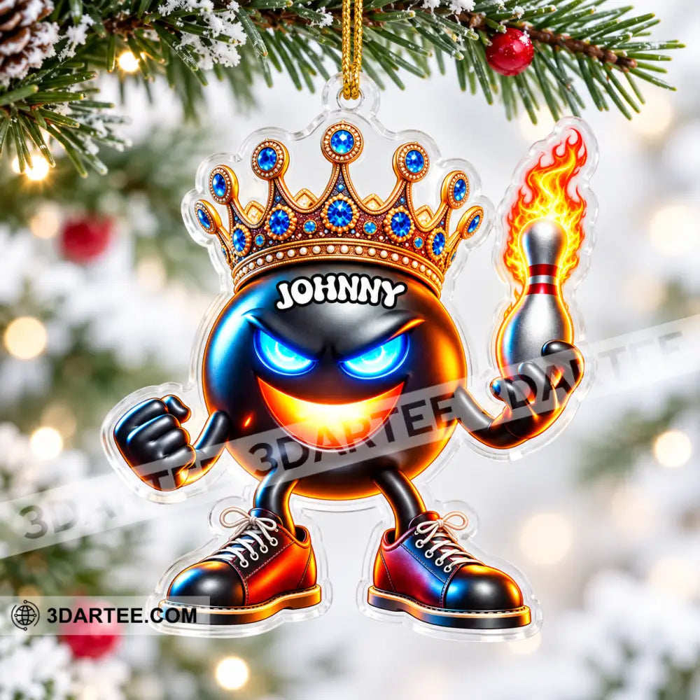 Bowling Home Decor Christmas Ornament Personalized Ornament - Ornament