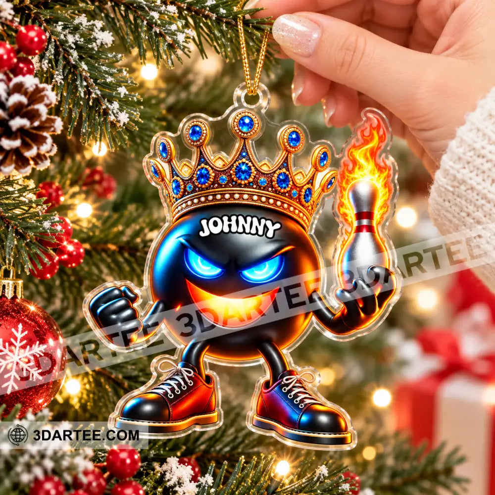 Bowling Home Decor Christmas Ornament Personalized Ornament - Ornament