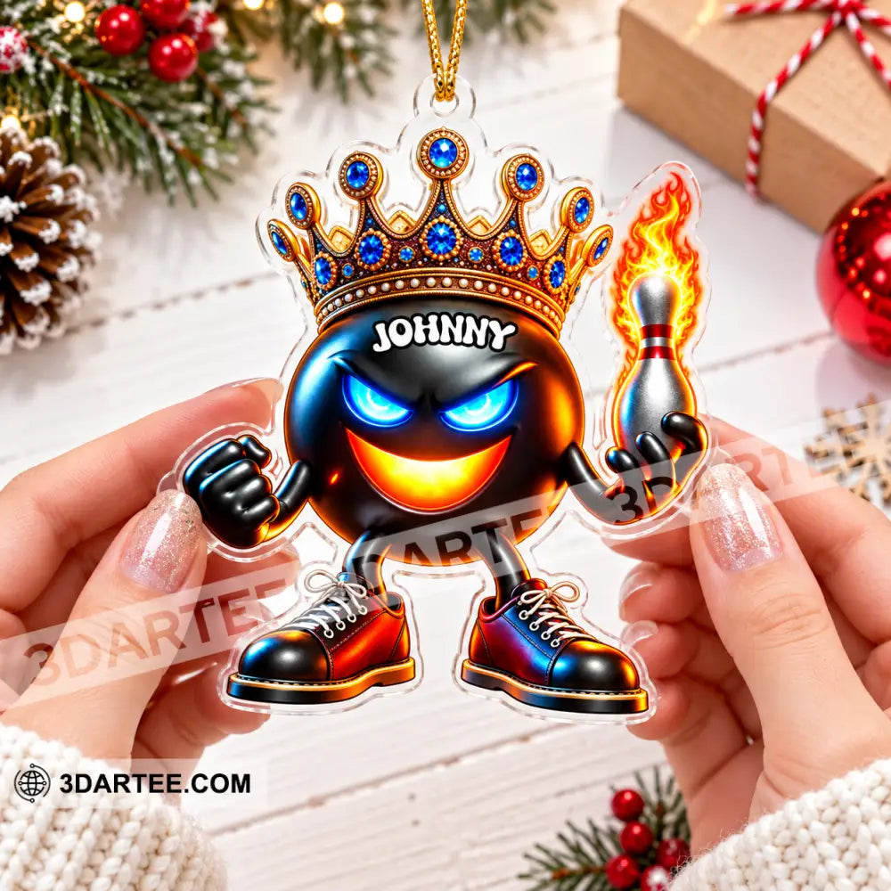 Bowling Home Decor Christmas Ornament Personalized Ornament - Ornament
